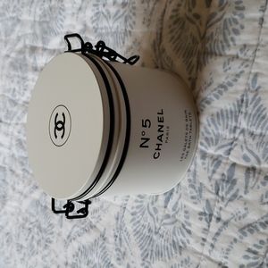 Chanel factory 5 tin and bath products